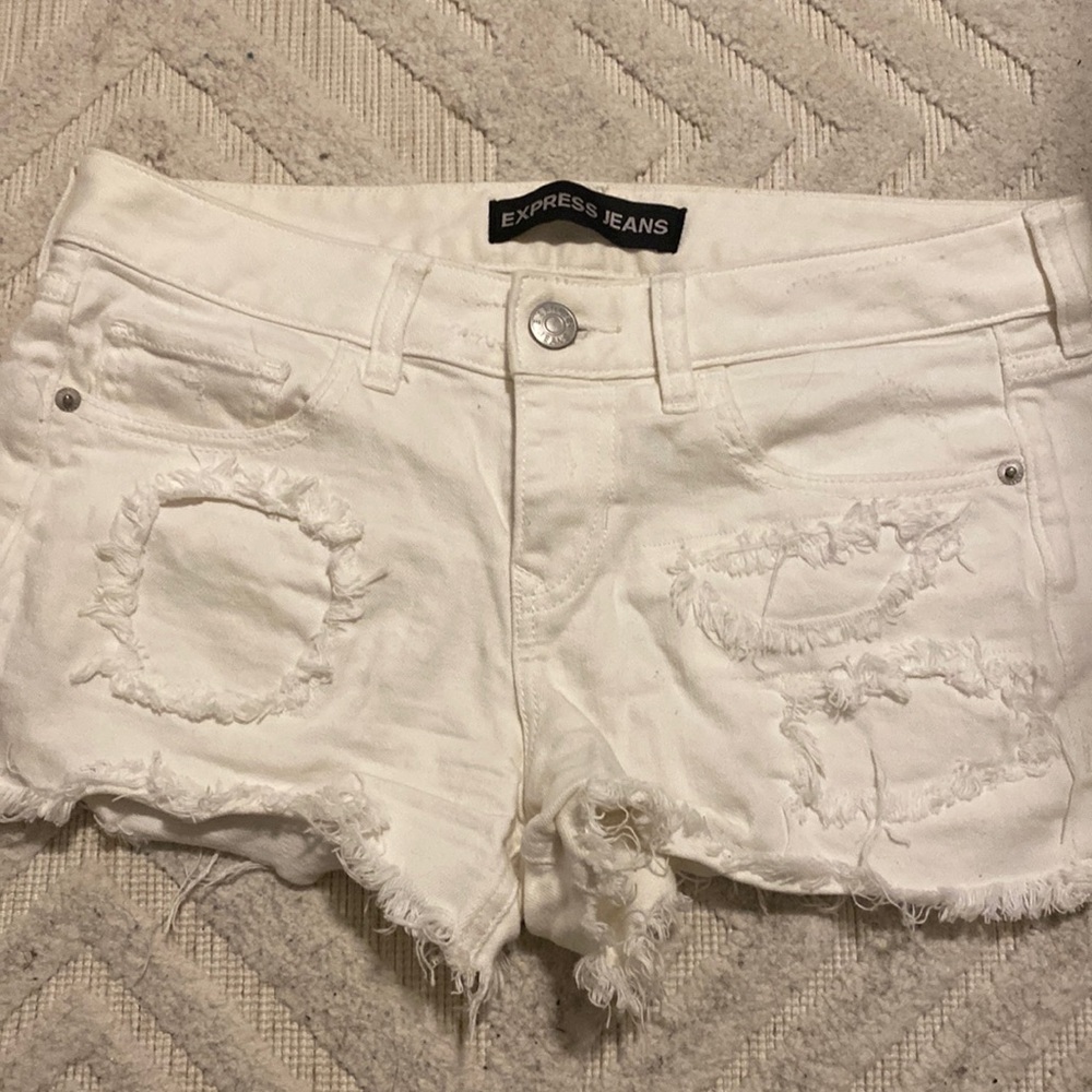 Express white shorts